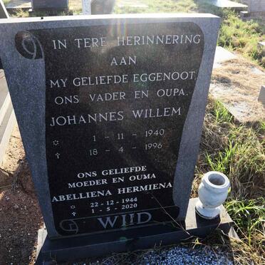 WIID Johannes Willem 1940-1996 & Abelliena Hermiena 1944-2020