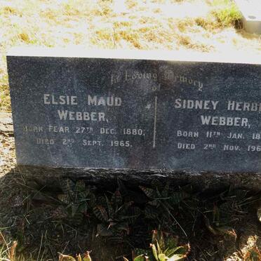 WEBBER Sidney Herbert 1881-1966 & Elsie Maud FEAR 1880-1965