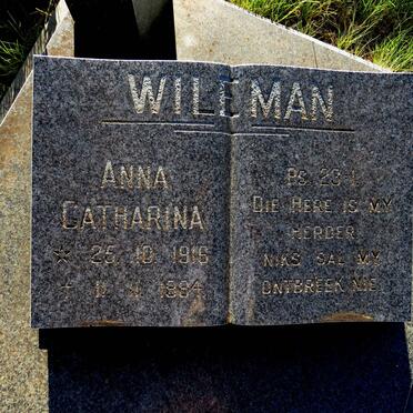 WILEMAN Anna Catharina 1916-1994
