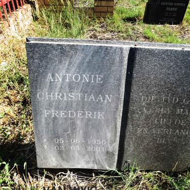 WYK Antonie Christiaan Frederik, van 1950-2001