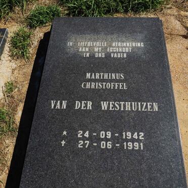 WESTHUIZEN Marthinus Christoffel, van der 1942-1991