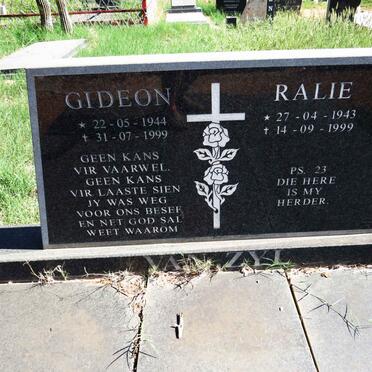 ZYL Gideon, van 1944-1999 & Ralie 1943-1999