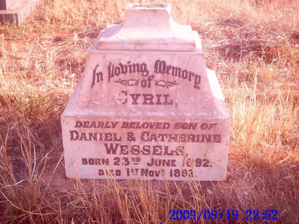 WESSELS Cyril 1892-1892