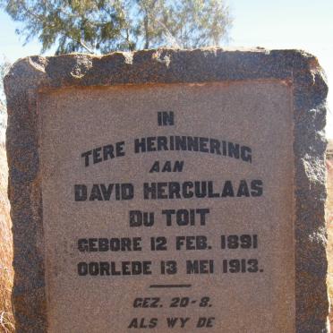 TOIT David Herculaas, du 1891-1913