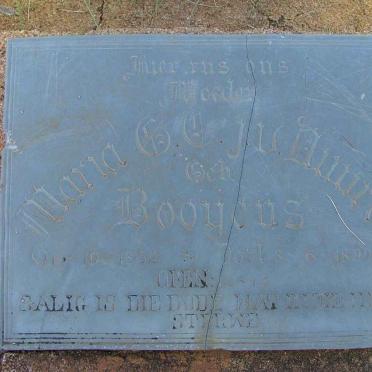 VUUREN Maria G.C., J.v. nee BOOYENS 1852-1890
