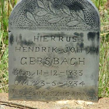 GERSBACH Hendrik Jon 1933-1934