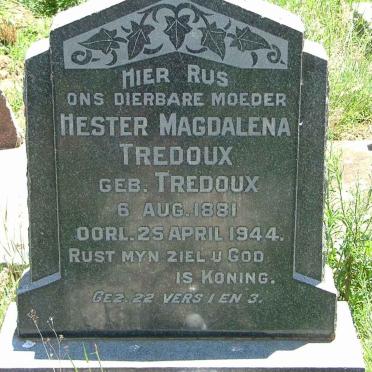 TREDOUX Hester Magdalena nee TREDOUX 1881-1994