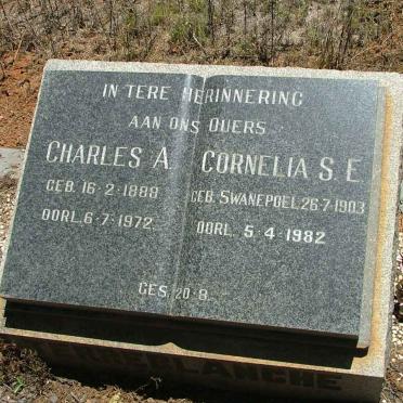 TERREBLANCHE Charles A. 1888-1972 &amp; Cornelia S.E. SWANEPOEL 1903-1982