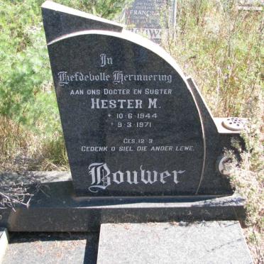 BOUWER Hester M. 1944-1971
