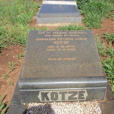 KOTZE Abraham Petrus Louw 1875-1952
