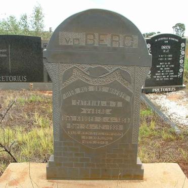 BERG Cathrina M.S., v.d. nee KRUGER 1858-1939
