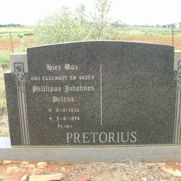 PRETORIUS Phillipus Johannes Petrus 1932-1974