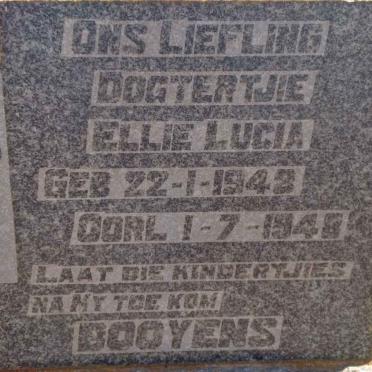 BOOYENS Ellie Lucia 1948-1948