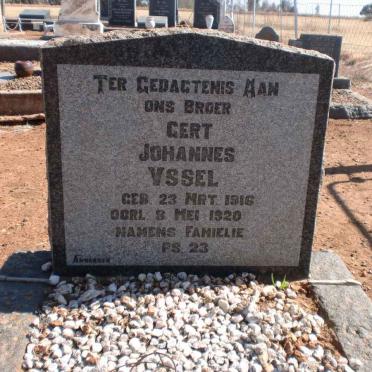 YSSEL Gert Johannes 1916-1920