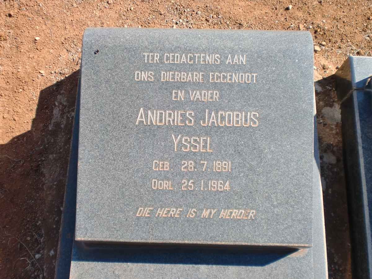 YSSEL Andries Jacobus 1891-1964