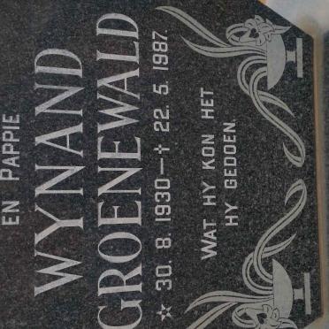 GROENEWALD Wynand 1930-1987