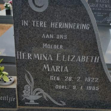 RYKAART Hermina Elizabeth Maria 1922-1985