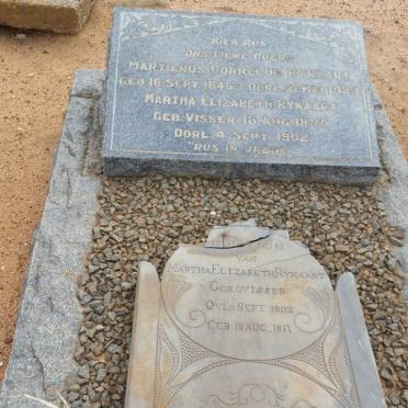 RYKAART Martienus Cornelus 1846-1924 &amp; Martha Elizabeth VISSER 18?7-1902