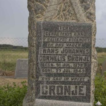 CRONJE Frans Johannes Cornelius 1878-1943