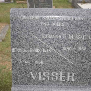 VISSER Hendrik Christiaan 1884-1958 &amp; Susanna C.M. 1890-1968