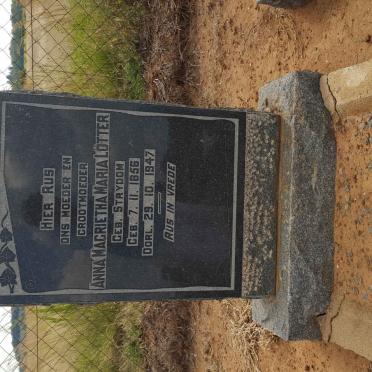 LOTTER Anna Magrieta Maria nee STRYDOM 1856-1947