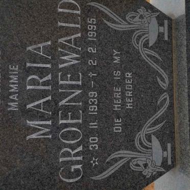 GROENEWALD Maria 1939-1995