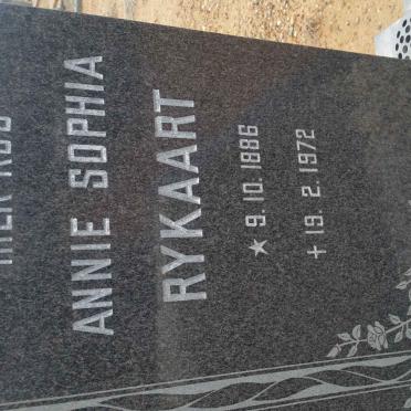 RYKAART Annie Sophia 1886-1972