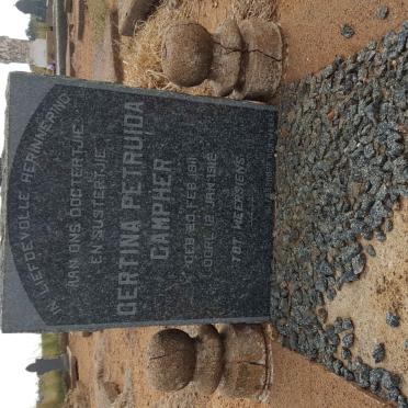 CAMPHER Gertina Petruida 1911-1912