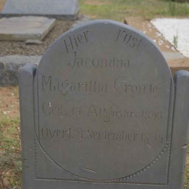CRONJE Jacomina Magaritha 1895-1895
