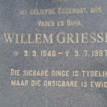 GRIESSEL Willem 1940-1997