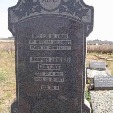 COETZEE Andries Jacobus 1890-1957