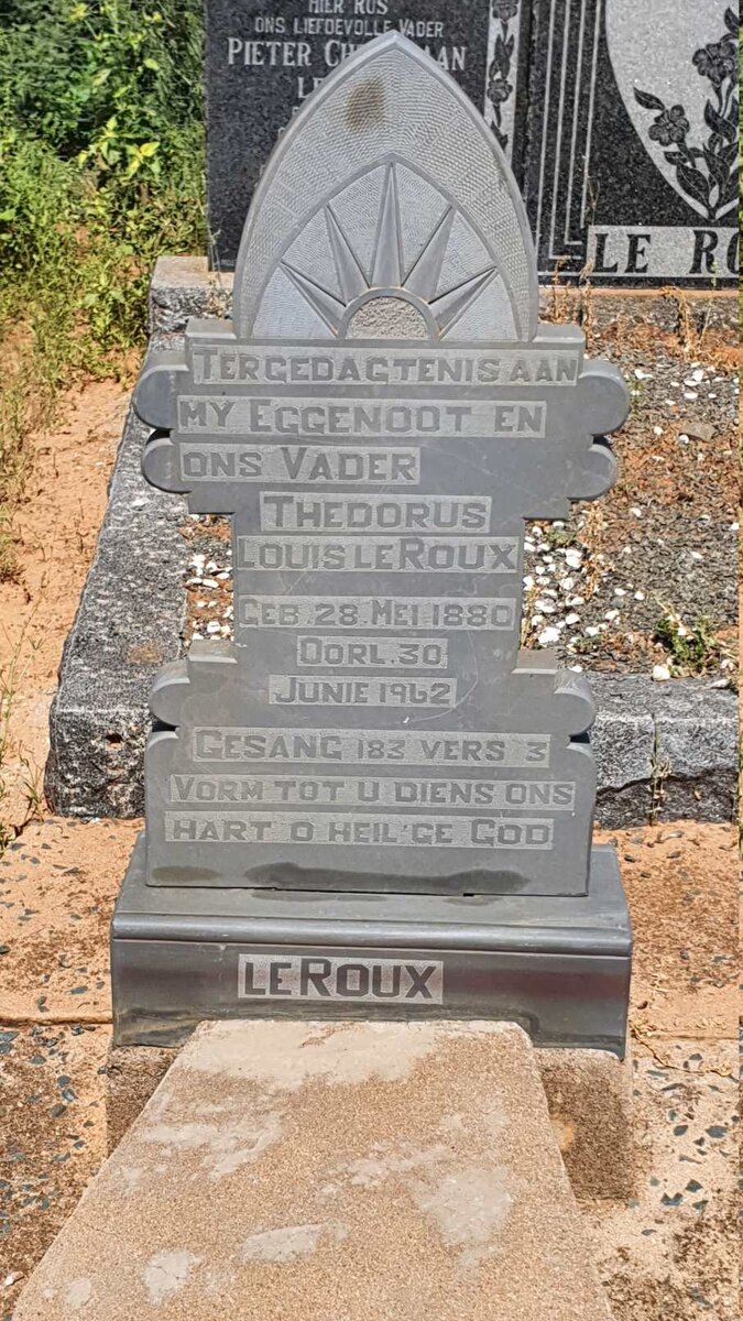 ROUX Thedorus Louis, le 1880-1962