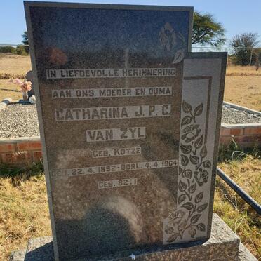 ZYL Catharina J.P.C., van nee KOTZE 1892-1964