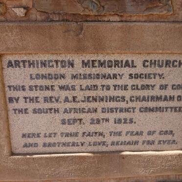 09. Memorial Stone : Arthington Church 1925