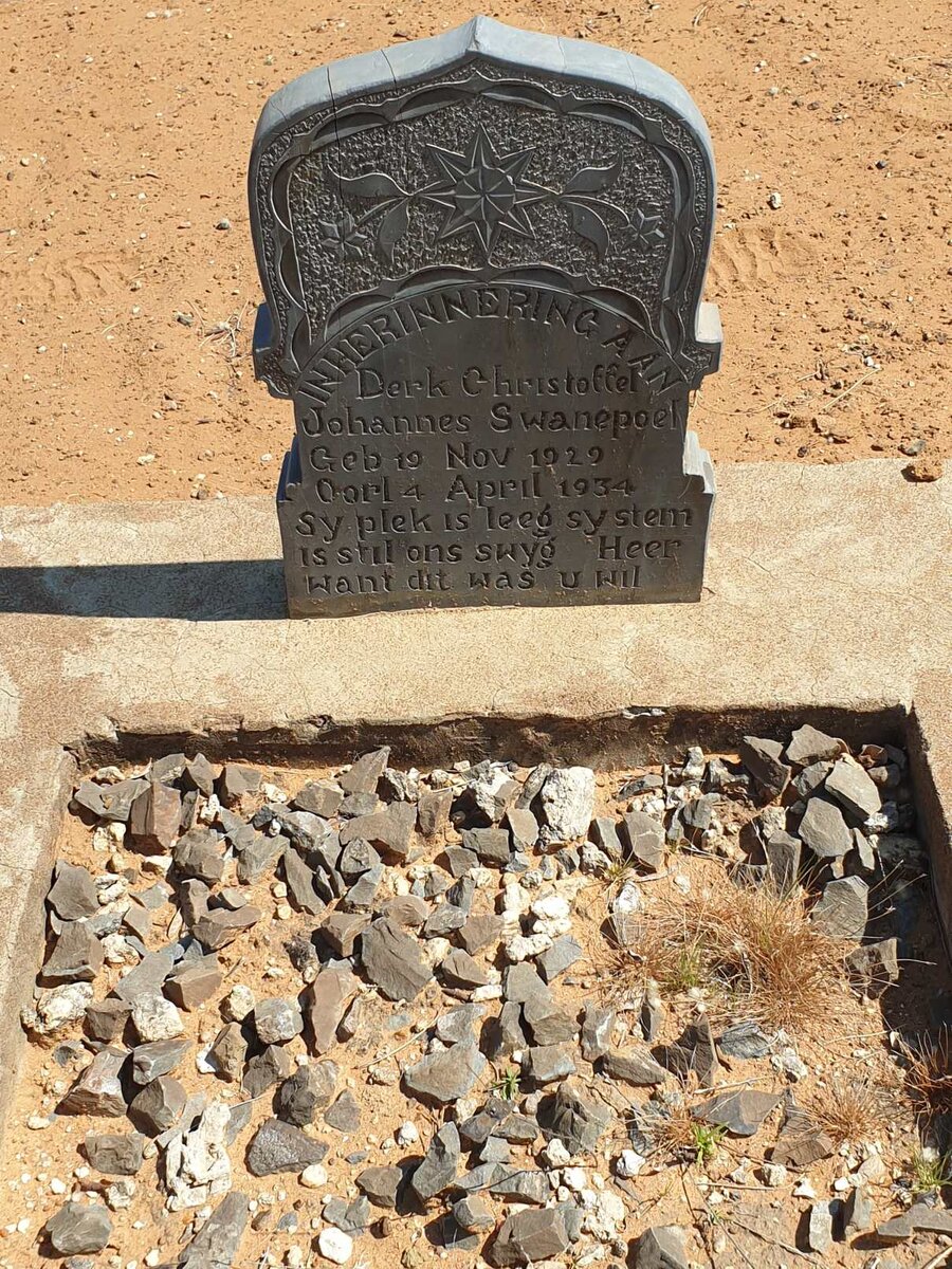 SWANEPOEL Derk Christoffel Johannes 1929-1934