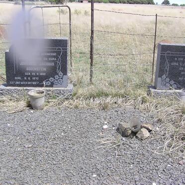 BODENSTEIN Johannes Jacobus 1892-1970 &amp; Anna C.J.A. DUVENHAGE 1903-1958