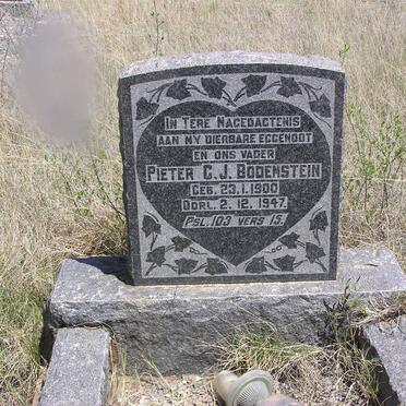 BODENSTEIN Pieter G.J. 1900-1947
