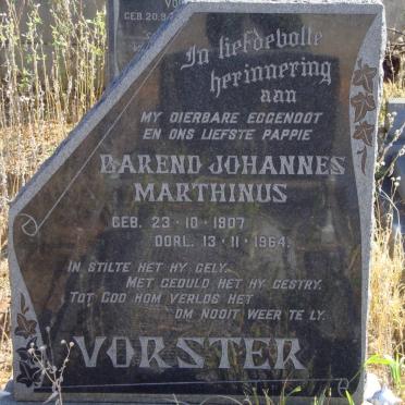 VORSTER Barend Johannes Marthinus 1907-1964