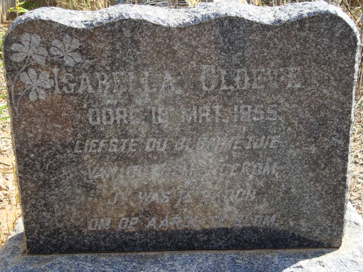 CLOETE Isabella -1955