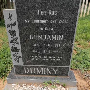 DUMINY Benjamin 1877-1947
