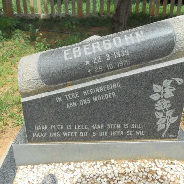 EBERSOHN Maria Johanna 1939-1975 