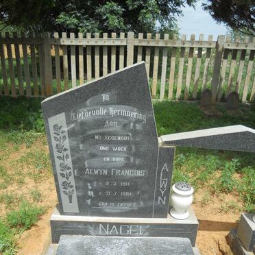 NAGEL Alwyn Francois 1914-1984 &amp; Susanna Maria SWANEPOEL 1917-1996