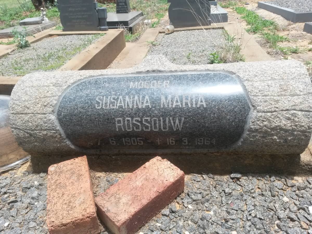 ROSSOUW Susanna Maria 1905-1962