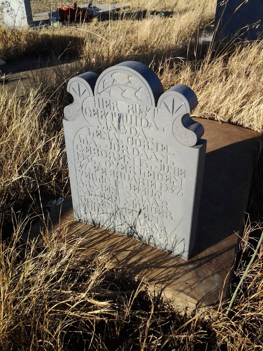 JORDAAN Gertruida Magdalena Cornelia 1936-1937