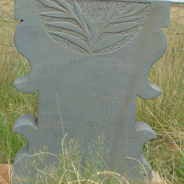 FRITZ Frederik Gerhardus Johannes  1925-1926