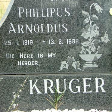 KRUGER Phillipus Arnoldus 1919-1982