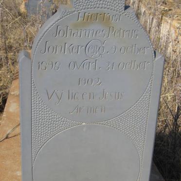 JONKER Johannes Petrus 1898-1902