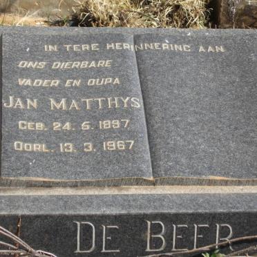 BEER Jan Matthys, de 1897-1967