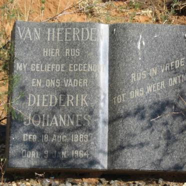 HEERDEN Diederik Johannes, van 1889-1964