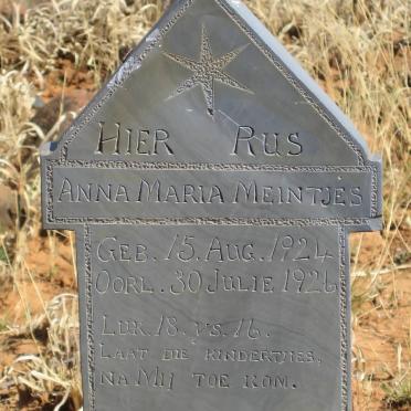 MEINTJES Anna Maria 1924-1926